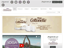Tablet Screenshot of cottonelle.com.mx